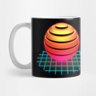 80s Sun 3d Outrun Mug